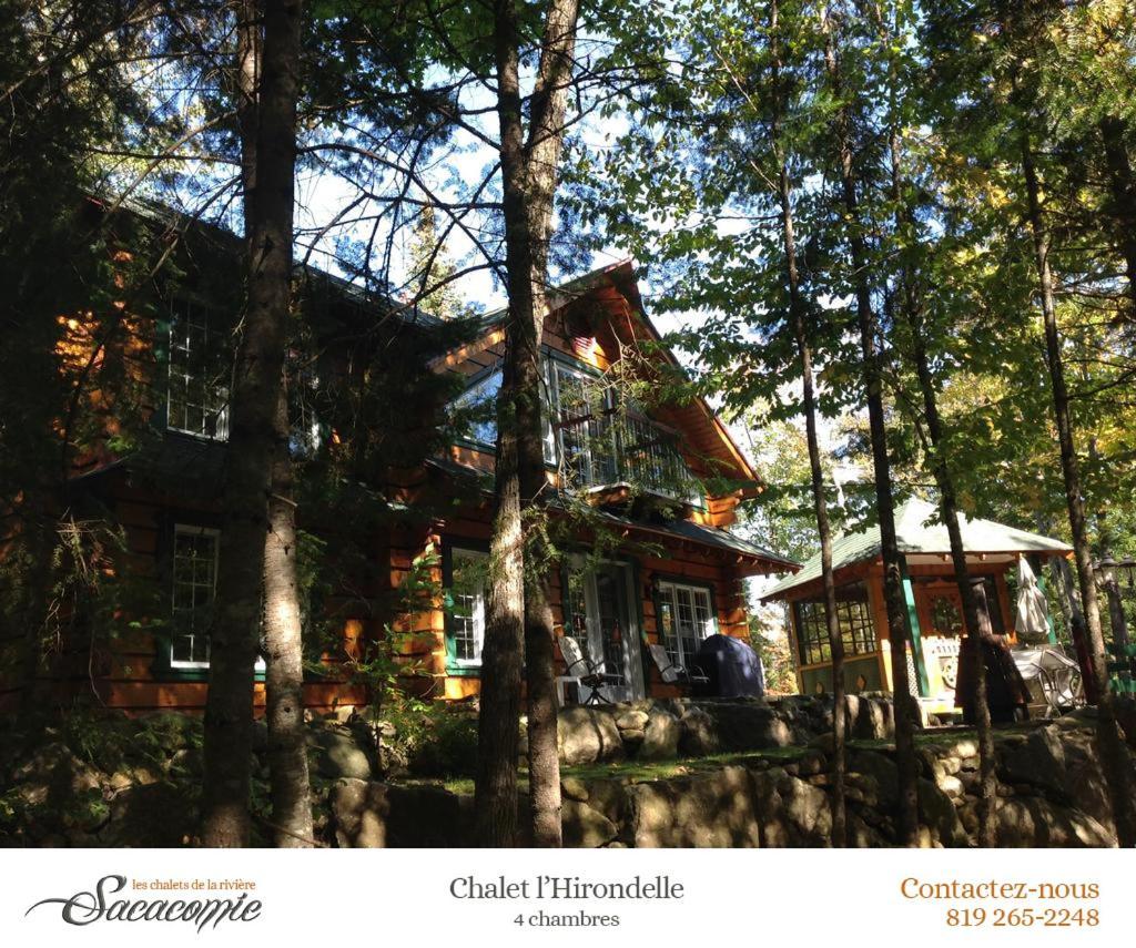 Chalets De La Riviere Sacacomie Villa Saint-Alexis-des-Monts Exterior foto