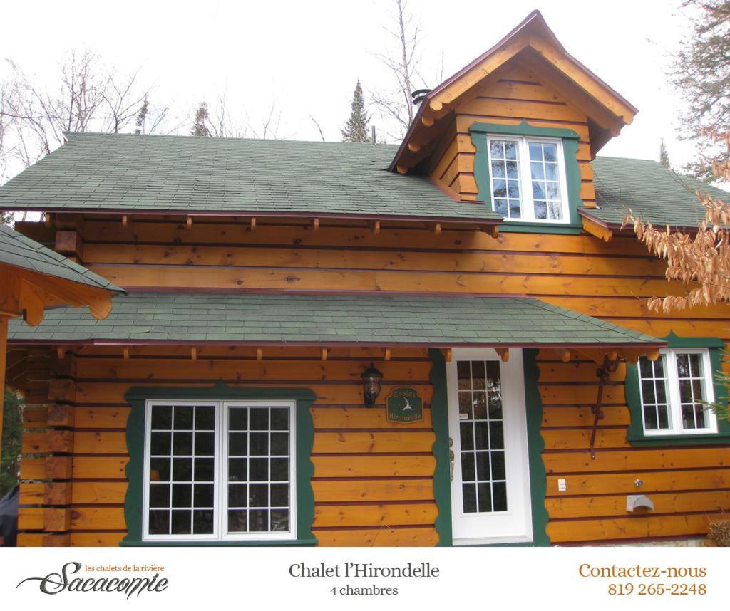 Chalets De La Riviere Sacacomie Villa Saint-Alexis-des-Monts Exterior foto