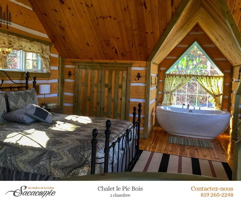 Chalets De La Riviere Sacacomie Villa Saint-Alexis-des-Monts Exterior foto